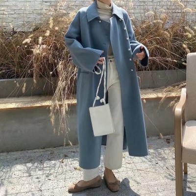 China Beautiful Design Woolen Coats Women Cashmere Woolen Coat Anti-Shrinkage Wool Cashmere Suit for sale