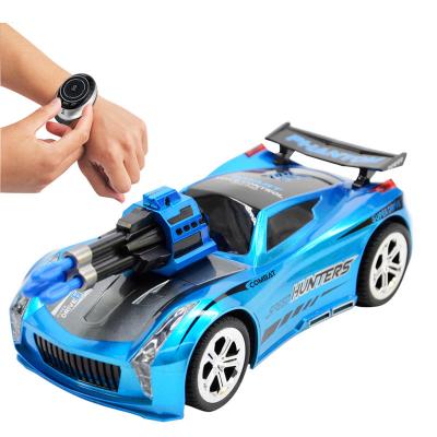 China RC Hobby Best Selling Smart Watch Voice Control Bullet Shooting Fighting Toy Remote Control Car for sale