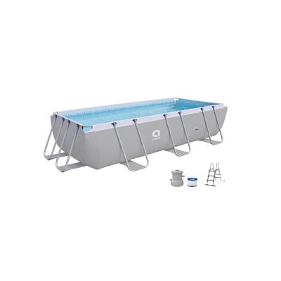 China Jilong Avenli Rectangular Steel Frame Family Swimming Pool Pools With Pump And Filter For Family And Kids for sale