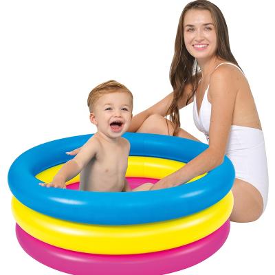 China JILONG CIRCULAR KID POOL Pool Three Color Circle Inflatable Swimming Pool 76cm*25cm (30