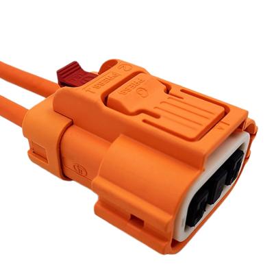 China High Quality Low Current High Voltage Power CNST Two Core Connector Plug And Socket For New Energy Vehicles for sale