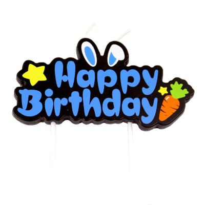 China Newcomer Birthdays Happy Birthday Candle Cartoon Colorful Alphabet Party Cake Decorated Creative Alphabet Candles for sale