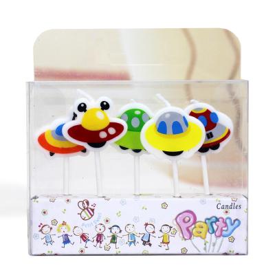 China Creative Animal Five Birthday Candles Children's Cartoon Birthday Dessert Smokeless Cake Decorated Candles for sale