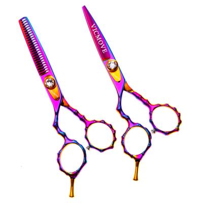 China Cutting Scissors Left Handed Barber Tools Sets Shears Hairdressing Salon Scissors 5.5 Inch Professional Hair Scissors for sale