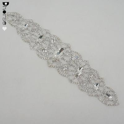 China Flatback Charm Rhinestone Applique Glitter Decorative Bridal Embellishment for sale