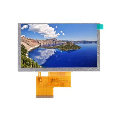 China low price 5 inch square tft lcd display 800*480 high pixel RGB module with touch panel for sale