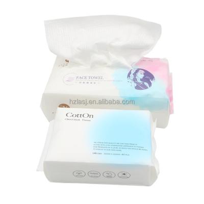 China Disposable Cotton Facial Cloth 100 Dry Passes Count Deep Cleansing Disposable Face Towel Cotton Cloth Universal For Skin Care Makeup Cloths for sale