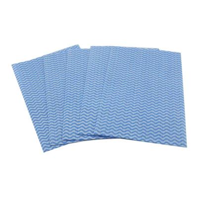 China 50pcs/bag Disposable Dish Sustainable Fabrics Heavy Duty Reusable Cleaning Cloths Dish Rags For Kitchen, 30*50cm - Blue for sale