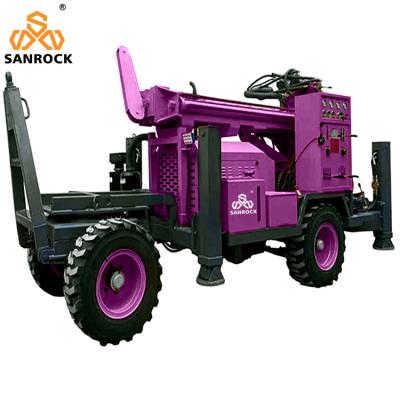 China 200mm Deep Water Well Drilling Rig Portable Trailer Mounted Water Well Drilling Machine for sale