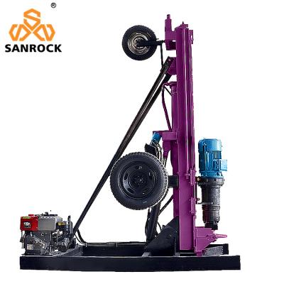 China Hydraulic Rotary Borehole Portable Drilling Rig Mining Machine 50m Deep Rock Drilling Rig zu verkaufen