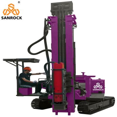 China Hydraulic Crawler Pile Driving Rig Diesel Solar Pile Driver Ramming Machine zu verkaufen