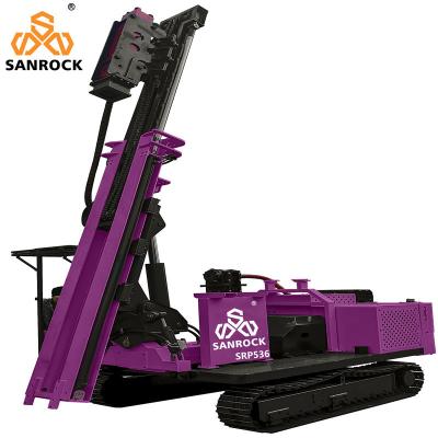 China Portable Pile Driver Hydraulic Vibration Piling Machine Solar Screw Pile Driver Machinery zu verkaufen