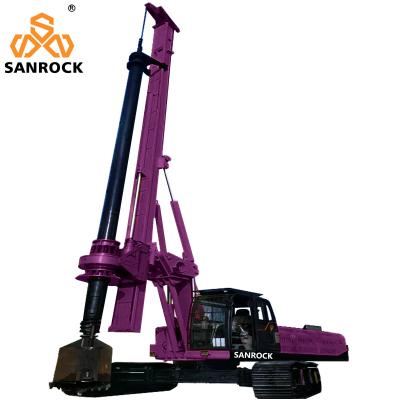 Китай Crawler Rotary Pile Drilling Rig Construction Works Hydraulic Borehole Drilling Machine продается