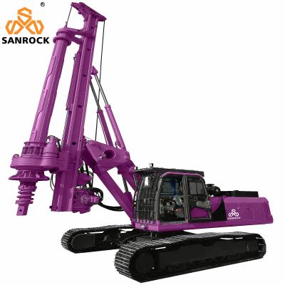 China Rotary Drilling Rig Hydraulic Pile Foundation Machinery Rotary Borehole Drilling Machine zu verkaufen