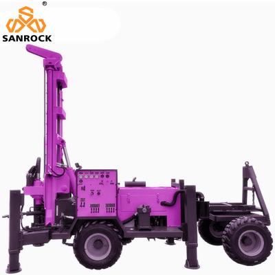 China Hydraulic Water Well Drilling Rig Equipment 200m Rotary Borehole Water Well Drill Machine for sale