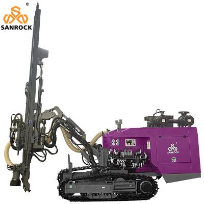 China Air Consumption 5-8m3/min Top Hammer DTH Drilling Rig for Hydraulic Mining and Blast Hole Drilling zu verkaufen