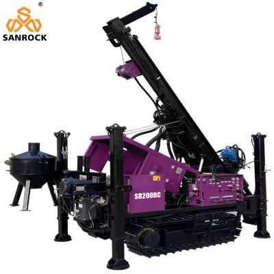 China Reverse Circulation Drilling Rig Hydraulic RC Drilling Machine Depth 200m Exploration Core Drilling Rig zu verkaufen