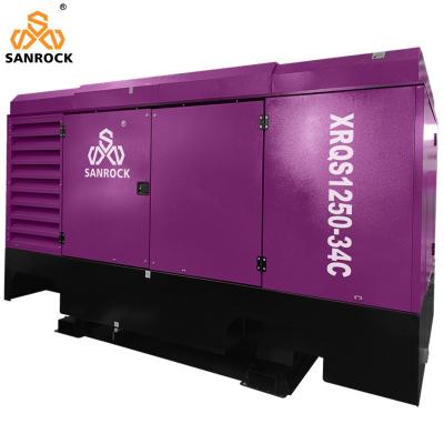 Κίνα Screw Air Compressor Machine Working Pressure 34bar Portable Water Well Diesel Air Compressor προς πώληση