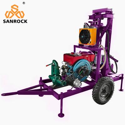 China Hydraulic Water Well Drilling Rig Depth 150m Portable Drilling Rig Small Water Well Drilling Machine for sale