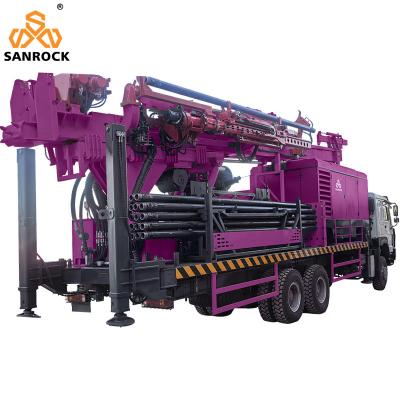 China Truck Mounted Rotary Borehole Drilling Rig Reverse Circulation RC Drilling Machine Hydraulic Drill Rig for sale