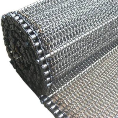 China Fire Resistant 304 Stainless Steel Conveyor Belt Link Wire Mesh For Roller Chain for sale