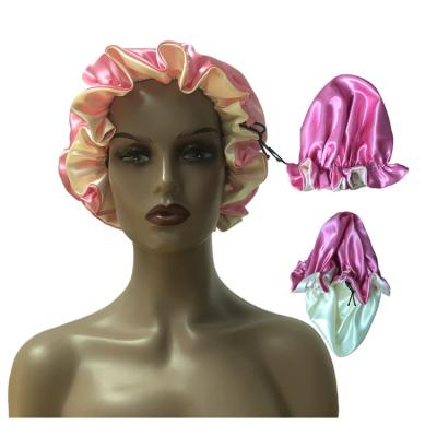 China European and American factory wholesale luxury silk long hair bonnets and satin hair wraps and satin hair wraps for sale