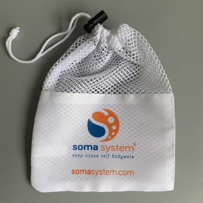 China Fabric Packing Sheer Custom White Nylon Drawstring Mesh Small Square Polyester Net Gift Pouch Bags for sale