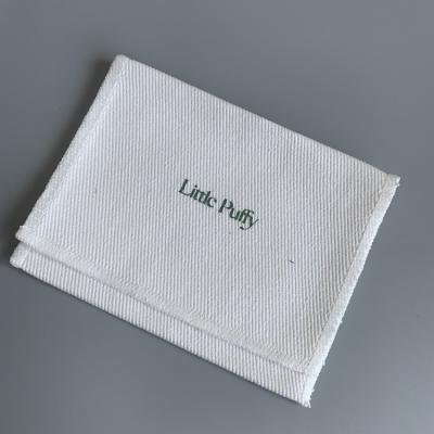 China Custom Logo Gift Flip Bag Canvas Cotton Bag White Dust Flip Bag Recyclable for sale