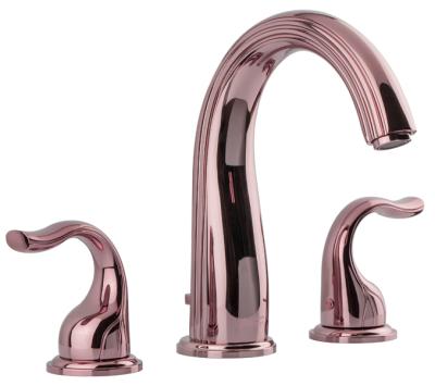 China High Quality Taps Kaiping Swan Series Rose Gold Copper Metered Spout Taps Goose Neck Brass Basin Faucet for sale