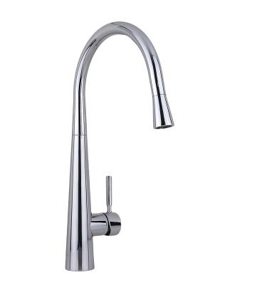 China Longbang Kamon Contemporary Single Handle Mixer Tap Waterfall Brass Kitchen Sink Faucet for sale