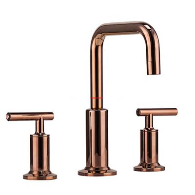 China Antique European Brass Bathroom Faucets Style Classic Basin Mixer Metered Sink 360 Degree Rotating Faucet for sale