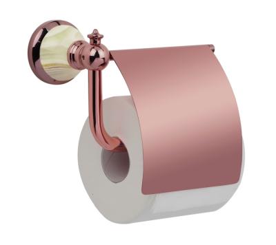 China Jade Series High Quality Brass Contemporary Marble Style European Jade Toilet Paper Holder Bathroom Accessories for sale