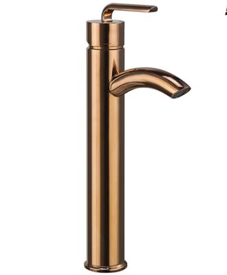 China High Metered Faucets Rosy Gold Modern Brass Water Faucet for sale