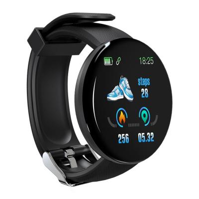 China D18 touch screen smart watch 1.3 inch Android IOS smartwatch heart rate blood pressure smart bracelet for sale