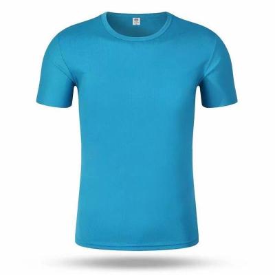 China Anti-Wrinkle Stock Solid Color Dot Bird's Eye T-Shirt Short Sleeve 140g Can Be Customized for sale