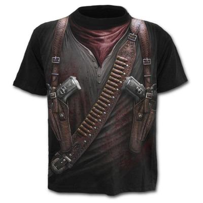 China Fashion 3D Printing Summer Men's Leisure Anti-Wrinkle Digital T-shirt Men's Short Sleeve Can Be Customized for sale