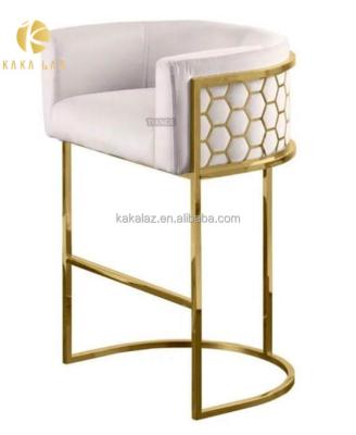 China Modern Chair Furniture Metal Frame Umpire Chair Restaurant Bar Chair Gold for sale