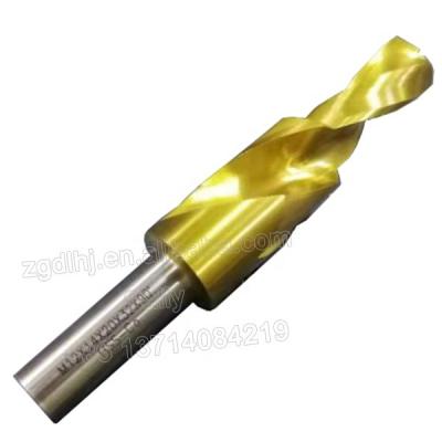 China Metal Drilling 180 Degree Cemented Carbide Stepped Drill HSSE Stepped Drill for sale