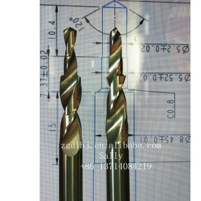 China 120 Degree Tungsten Metal Drilling Cemented Carbide Alloy HSS Co Step Drill for sale