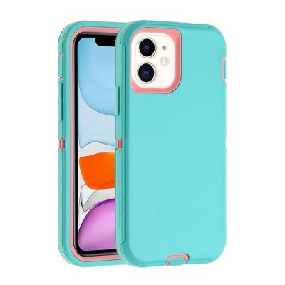 China IPhone 11 Pro Shockproof Shockproof Cover Robot Phone Shell For Apple Shockproof Smartphone Pro Max Defender Phones Case Anti-Fall 3 in 1 for sale