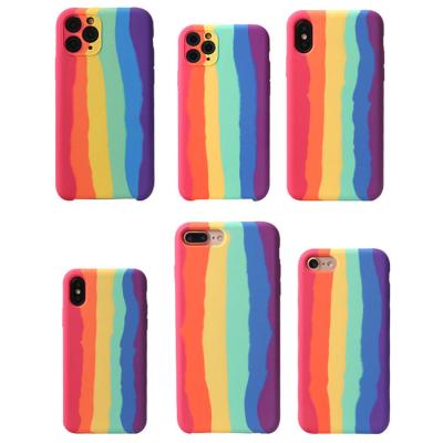 China Fashion Shockproof Trending Silicone Phone Case For iPhone Xs Max Cellphone Cover, Original Rainbow Phone Cases For iPhone Xs Max for sale