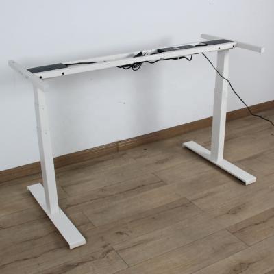 China Automatic electric Height adjustable stand up sit down desk up and down table with Dual Motor for sale