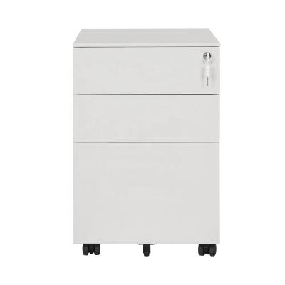 China Adjustable Office Mobile Storage Small (Size) Steel File Cabinet With 3 Drawers for sale