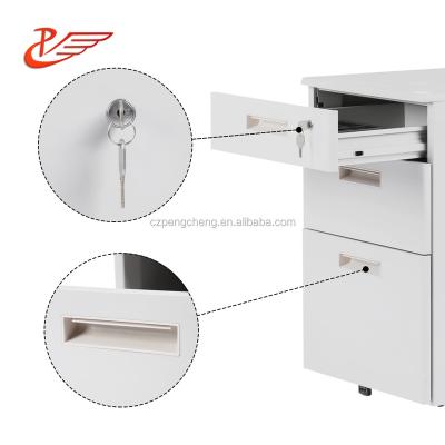 China Eco-friendly Metal Furniture For Office Working Wholesale Cheap Metal 3 Drawers Mobile Pedestal Filing Storage Pedestal for sale