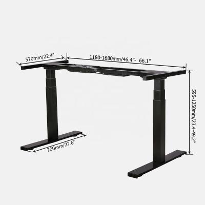 China PCES-1250 Double Motor Electric Motor Height Adjustable Computer Tables Frame / Column for sale