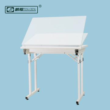 China School Desk High Quality Steel Folding Drafting Drawing Boards for Art Class White for sale