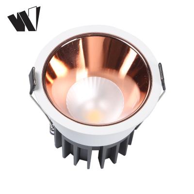 China Modern Gold Color COB Ceiling Spot Lights For Hallway Kitchen Bathroom Living Room Bedroom Surface Mounted LED Spotlights Bright for sale