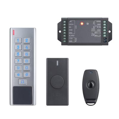 China Access Control System DIY Waterproof IP66 Metal Keypad RFID Reader Outdoor Wireless Door Standalone Access Control Kit for sale