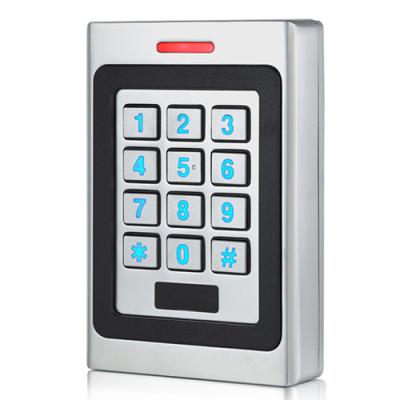 China Waterproof / Weatherproof Metal Keypad PIN 125khz Card Reader 2 Relay Outdoor Rfid Access Control System For Double Doors for sale