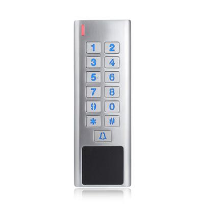 China 125khz Metal Waterproof Metal Access Control Keypad ID Card wiegand RFID Standalone Proximity Card Reader for sale